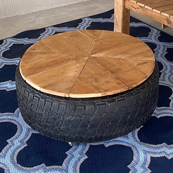 Rolling Tire Coffee Table $100 - Buy Now